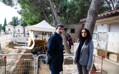 En los trabajos de la fosa de ejea