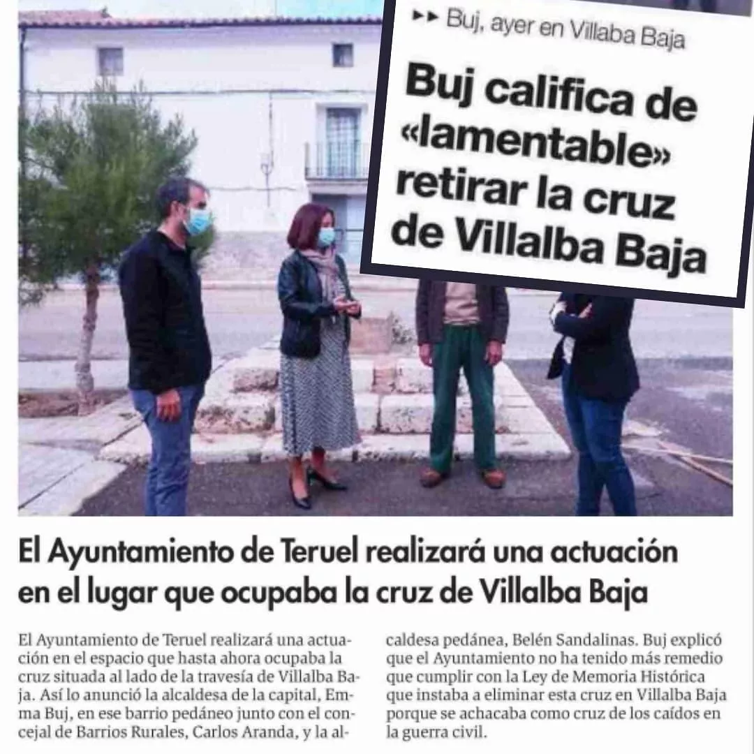 la Alcaldesa de Teruel y la Memoria Democrática
