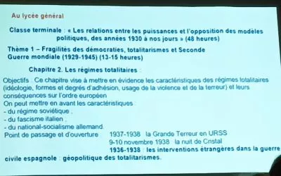 La Memoria Democrática en las Aulas.